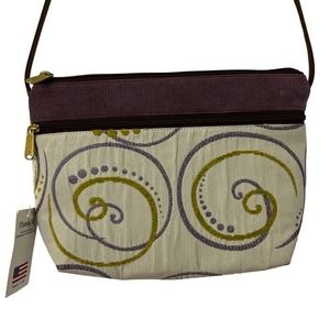 Danny K Floral Tapestry Embroidered Crossbody Bag Adjustable Strap NWT